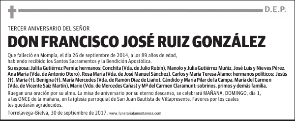 Don Francisco José Ruiz González