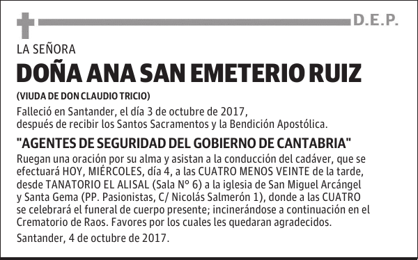 DONA ANA SAN EMETERIO RUIZ
