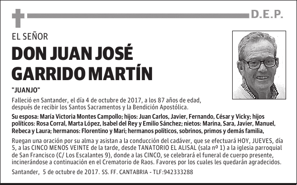 DON JUAN JOSE GARRIDO MARTIN