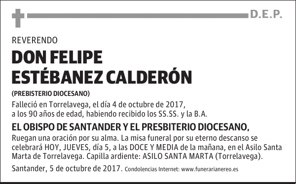 Don Felipe Estébanez Calderón