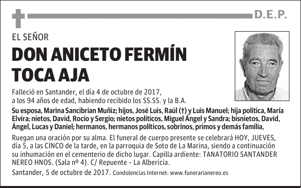 DON ANICETO FERMIN TOCA AJA