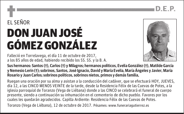 D. JUAN JOSÉ GÓMEZ GONZÁLEZ