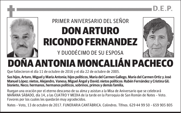 DON ARTURO RICONDO FERNÁNDEZ