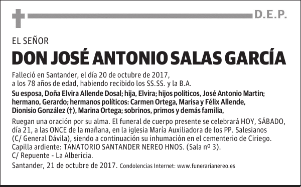 DON JOSE ANTONIO SALAS GARCÍA
