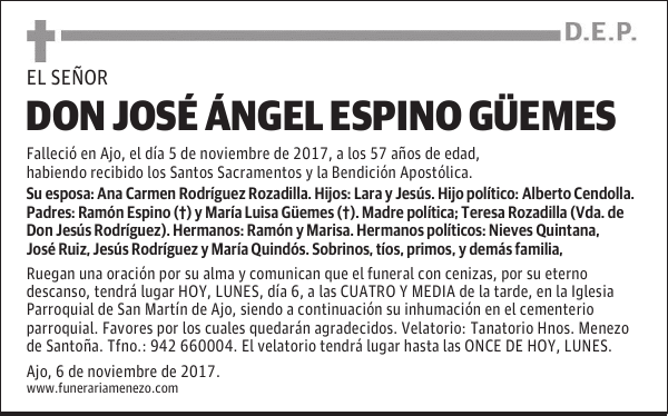 Don José Ángel Espino Güemes