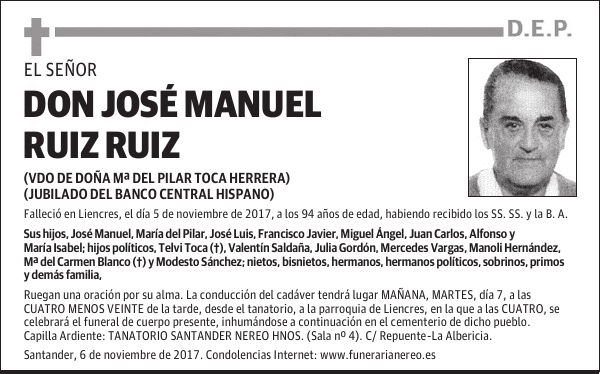 DON JOSÉ MANUEL RUIZ RUIZ