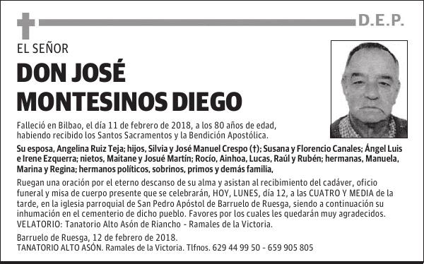 D. JOSE MONTESINOS DIEGO
