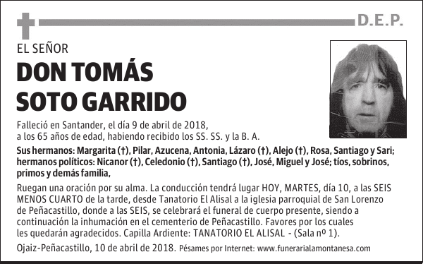 DON TOMÁS SOTO GARRIDO