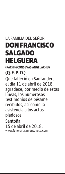DON FRANCISCO SALGADO HELGUERA