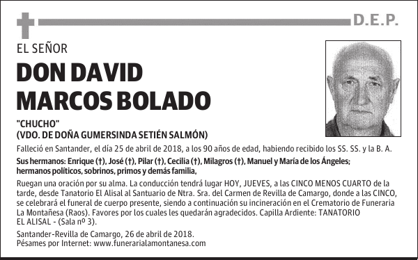 DON DAVID MARCOS BOLADO