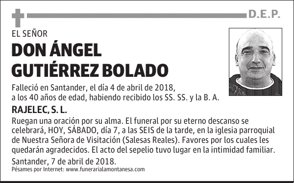 DON ÁNGEL GUTIÉRREZ BOLADO