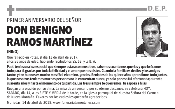 DON BENIGNO RAMOS MARTÍNEZ