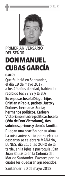 DON MANUEL CUBAS GARCÍA