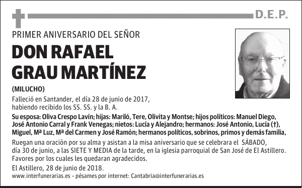 D. RAFAEL GRAU MARTINEZ