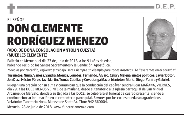 Don Clemente Rodríguez Menezo