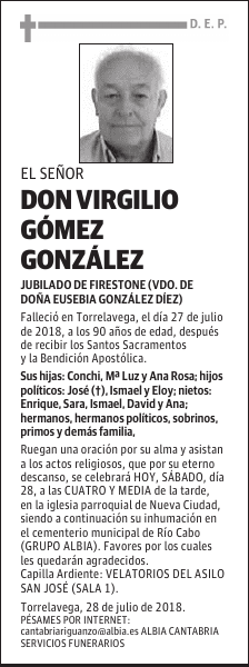 DON VIRGILIO GÓMEZ GONZÁLEZ