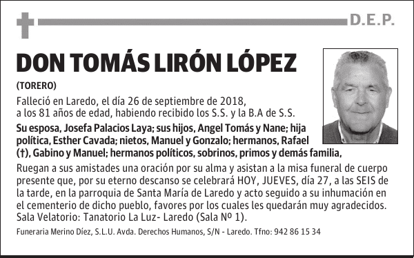 Don Tomás Lirón López