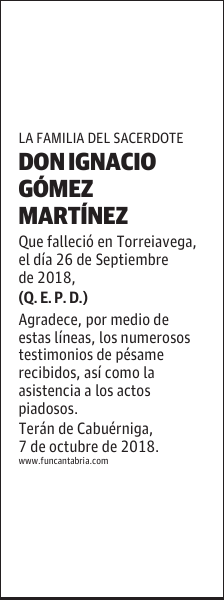 Don Ignacio Gómez Martínez