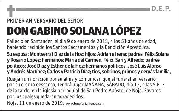 Don Gabino Solana López