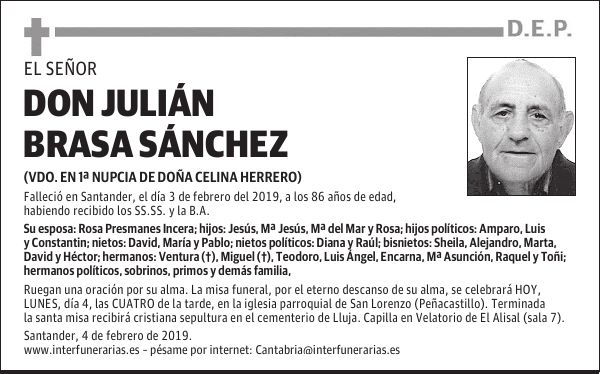 DON JULIÁN BRASA SÁNCHEZ