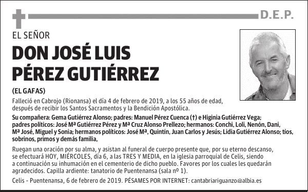 DON JOSÉ LUIS PÉREZ GUTIÉRREZ