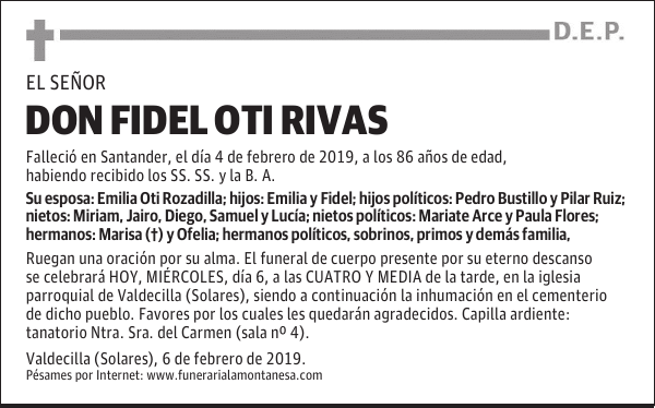 DON FIDEL OTI RIVAS