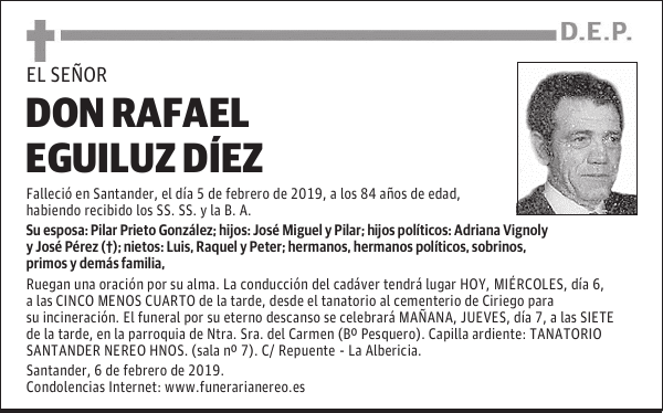 DON RAFAEL EGUILUZ DÍEZ