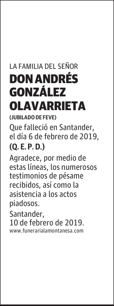DON ANDRÉS GONZÁLEZ OLAVARRIETA