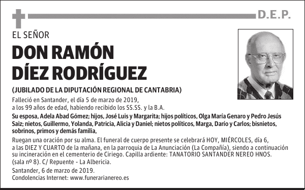 DON RAMÓN DÍEZ RODRÍGUEZ