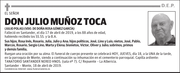 DON JULIO MUÑOZ TOCA