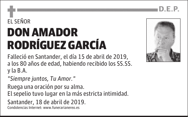 DON AMADOR RODRÍGUEZ GARCÍA