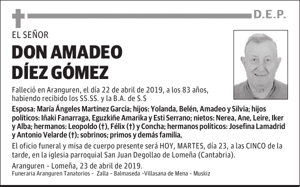 DON AMADEO DÍEZ GÓMEZ
