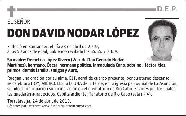DON DAVID NODAR LÓPEZ