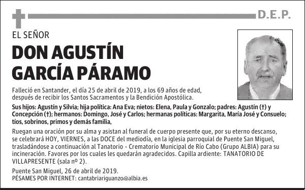 DON AGUSTÍN GARCÍA PÁRAMO