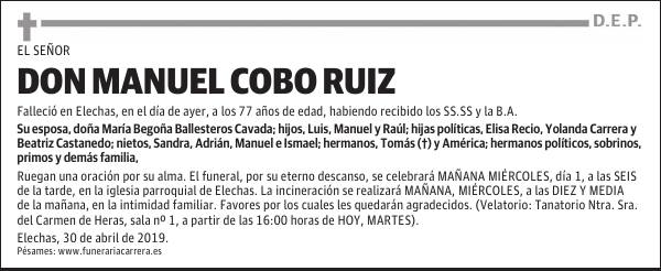 DON MANUEL COBO RUIZ