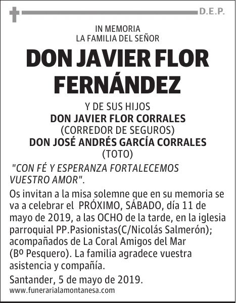 DON JAVIER FLOR FERNÁNDEZ