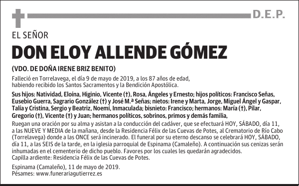 DON ELOY ALLENDE GÓMEZ