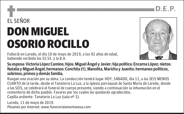 DON MIGUEL OSORIO ROCILLO