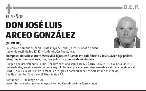 DON JOSÉ LUIS ARCEO GONZÁLEZ