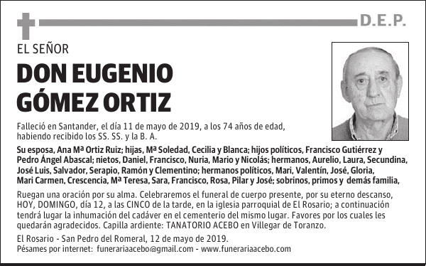 DON EUGENIO GÓMEZ ORTIZ