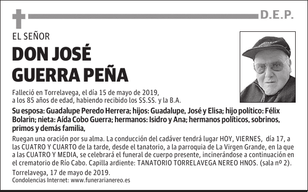 DON JOSÉ GUERRA PEÑA