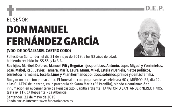 DON MANUEL FERNÁNDEZ GARCÍA