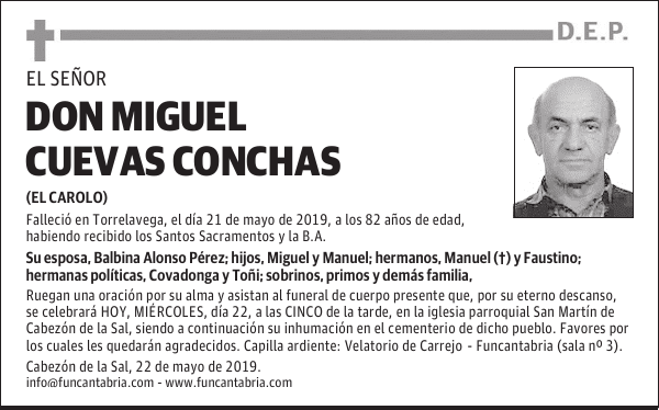 DON MIGUEL CUEVAS CONCHAS