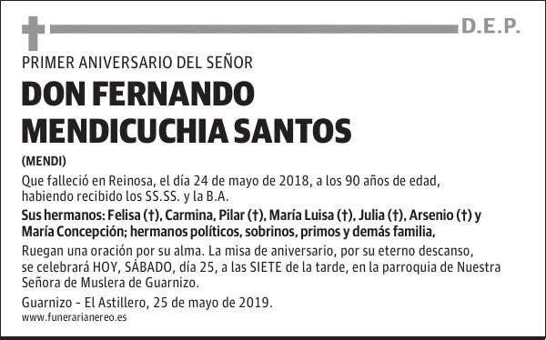 DON FERNANDO MENDICUCHIA SANTOS