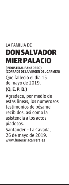 DON SALVADOR MIER PALACIO