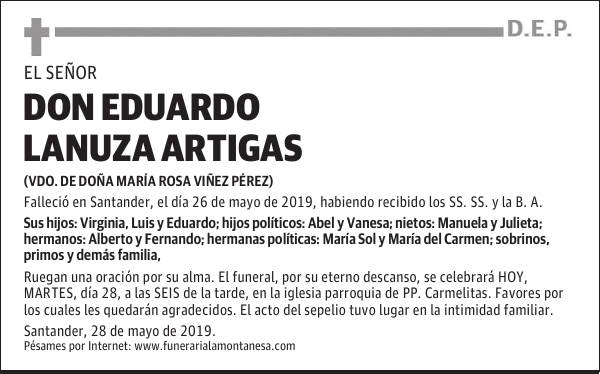 DON EDUARDO LANUZA ARTIGAS