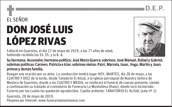 DON JOSÉ LUIS LÓPEZ RIVAS