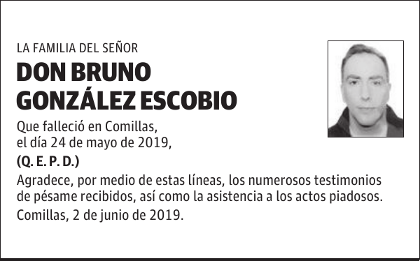 DON BRUNO GONZÁLEZ ESCOBIO