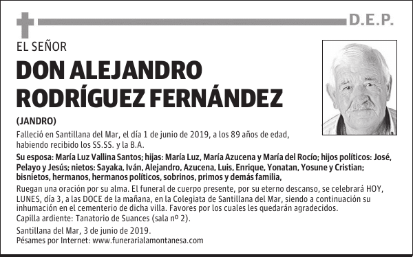DON ALEJANDRO RODRÍGUEZ FERNÁNDEZ