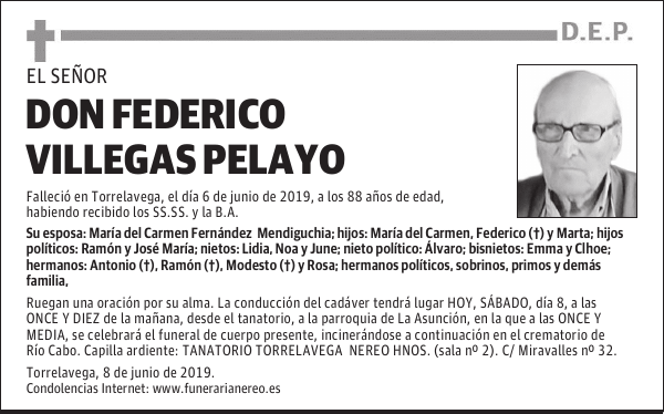 DON FEDERICO VILLEGAS PELAYO